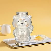 Vista 6 de Hemoton Botellas de plástico vacías para jugo con tapa, diseño de 6 piezas, contenedor de bebidas, contenedor de bebidas de cartón de leche