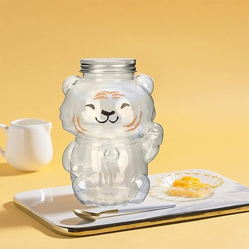 Miniatura 6 de Hemoton Botellas de plástico vacías para jugo con tapa, diseño de 6 piezas, contenedor de bebidas, contenedor de bebidas de cartón de leche