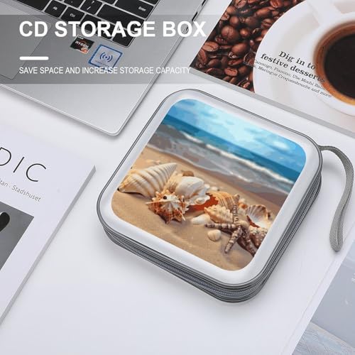 Carpeta de almacenamiento de plástico duro contra arañazos para 40 discos CD y DVD 5