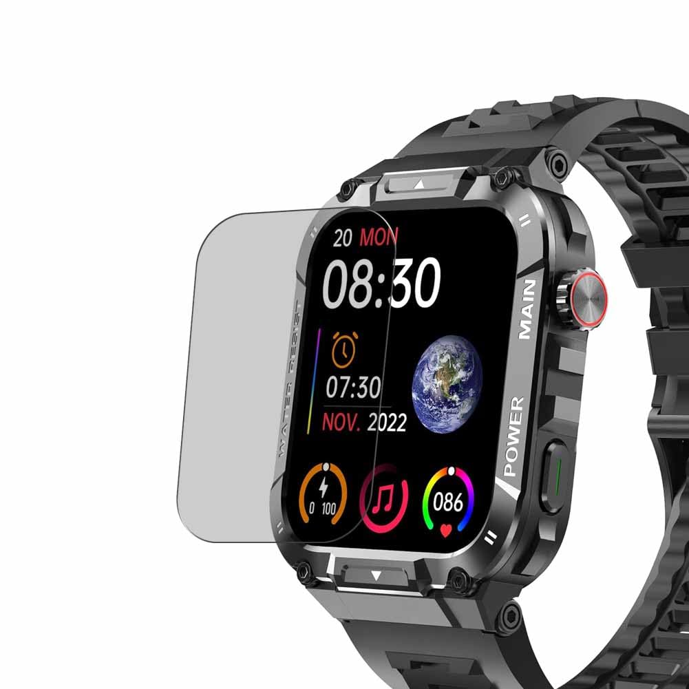 Puccy Privacy Screen Protector, compatible with Ypaddbu Hvlgmrc P66 1.93"" smart watch smartwatch Anti Spy Film TPU Guard （ Not Tempered Glass Protectors ）, Black