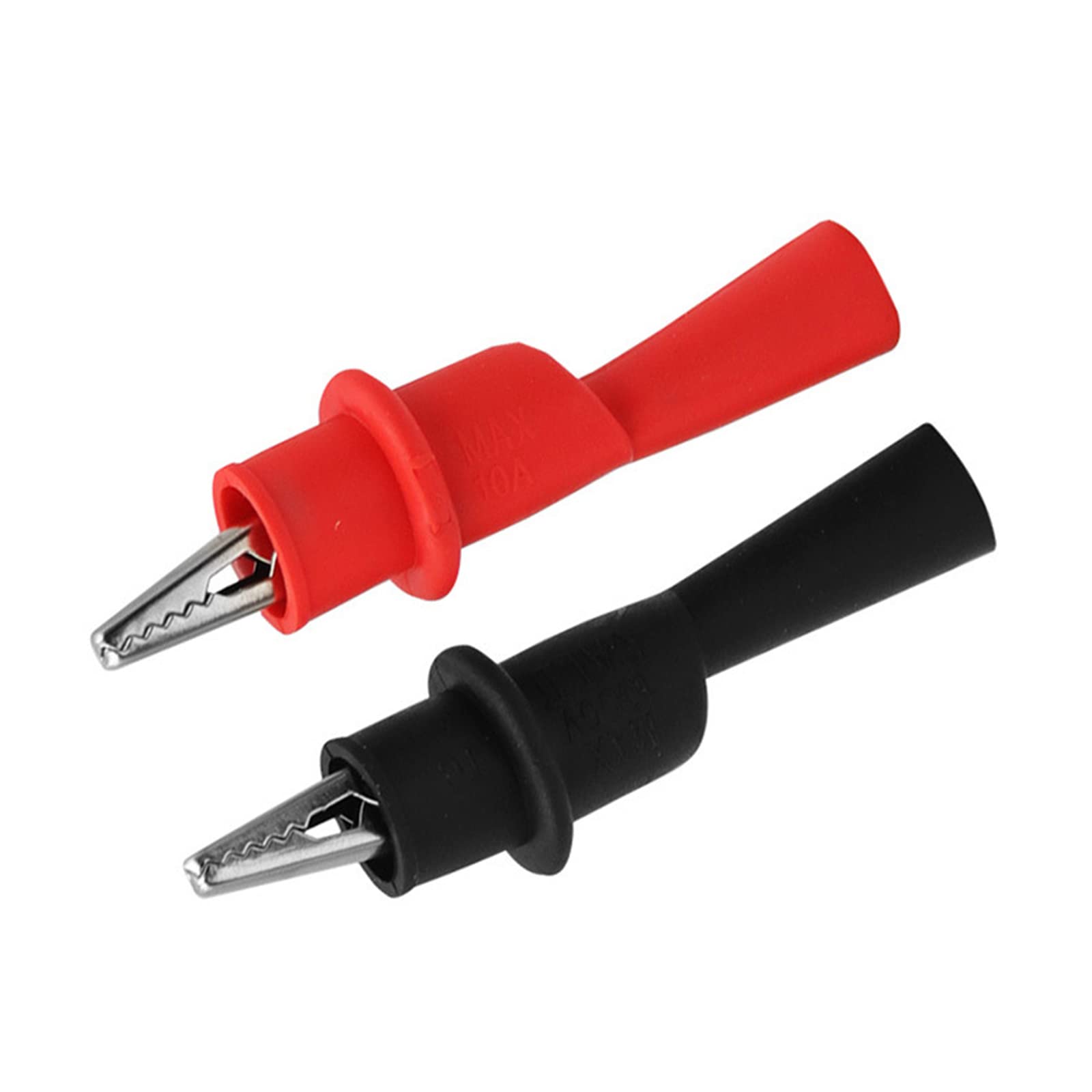 Yhplxyuus Multicolor & Black Insulated Multimeter Leads Clips Electrical Clamp Clips 2-Piece Multimeter Leads Probes
