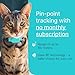 Tabcat V2 Cat & Kitten Tracker - No Monthly Subscription Fee | 4 Lightweight Homing Tags, Cases & Tracking Handset | More Accurate Than GPS | Track 4 Cats Indoors & Outdoors to 1