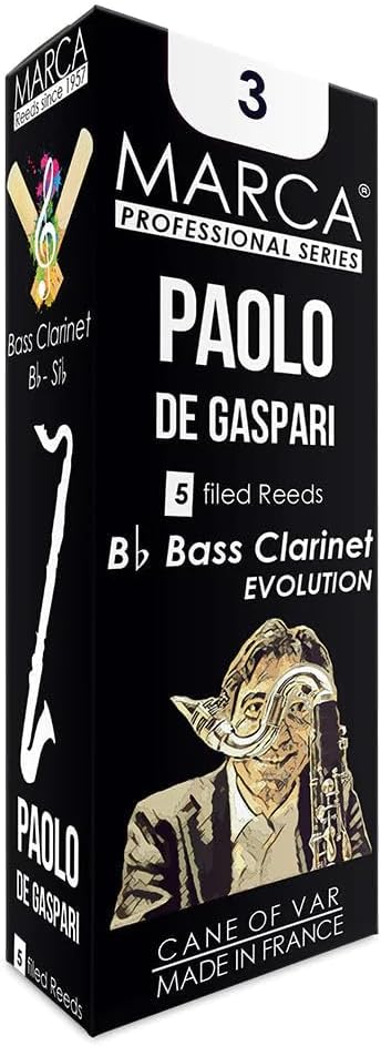 SUPERIEURE 3 PAOLO DE GASPARI Bass Clarinet Reeds (Pack of 5)