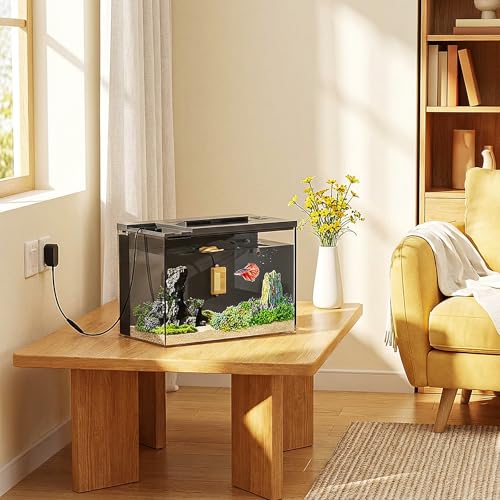 Image of ERAARK 20W 100W Small Submersible Aquarium Heater, Constant Temperature 77℉, Betta Fish Tank Heater Suitable for Saltwater and Freshwater, 5 /10 /20 Gallon Fish Tahk (20W)