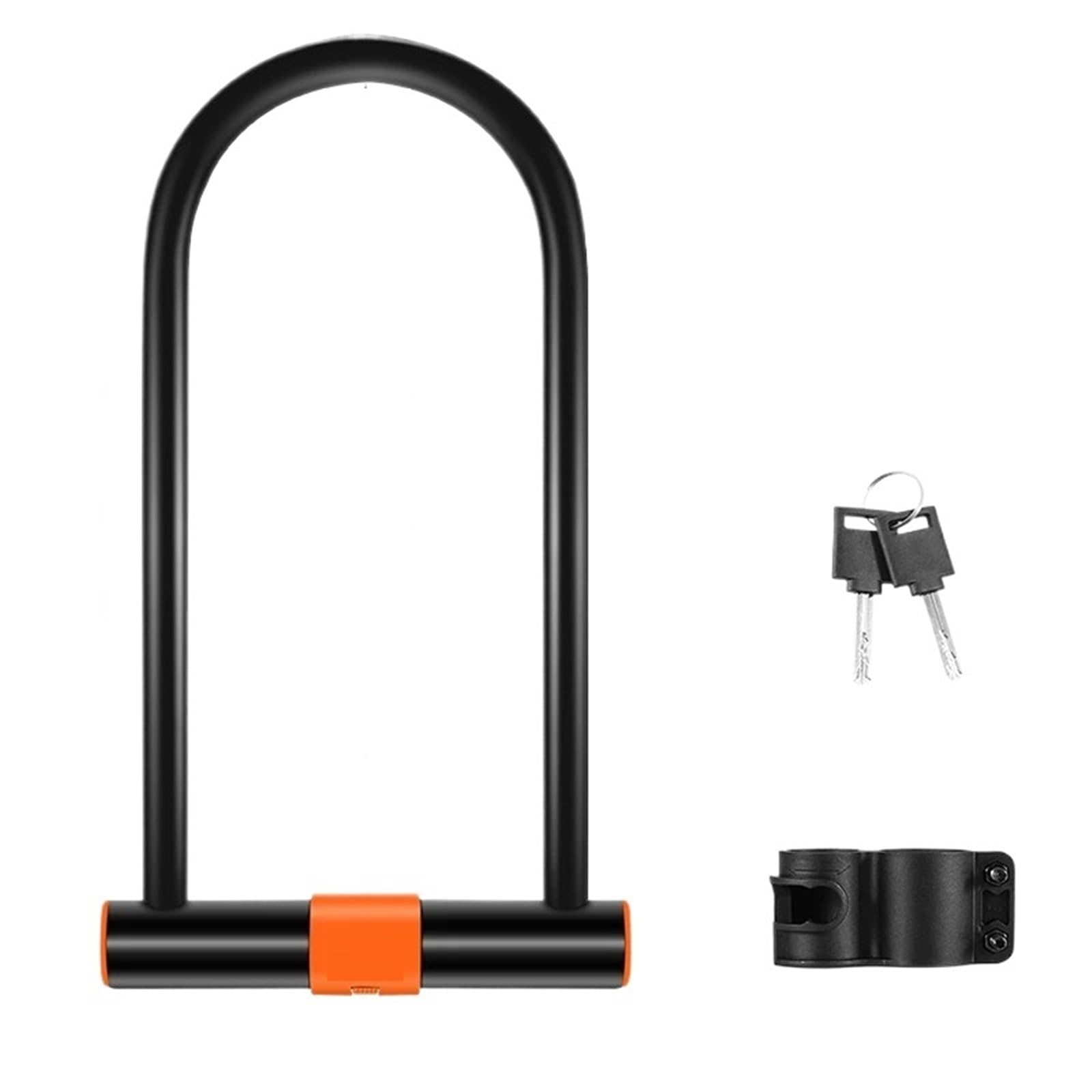 Genérico Compatible con candado de Bicicleta en U de Acero al Carbono | Candado en U for seguridad de motocicleta, scooter, bicicleta de carretera MTB
