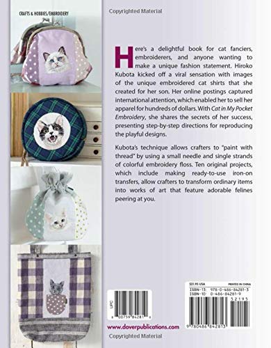RIGHTS REVERTED - Cat in My Pocket Embroidery: Ten Purrfect Projects