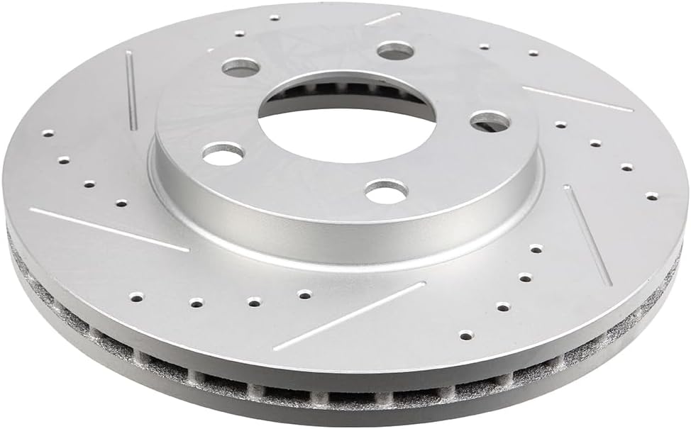 ECCPP 54011 54017 Front Vented & Rear Solid Disc Brake Rotors Fit For Ford For Mustang 1994-2004
