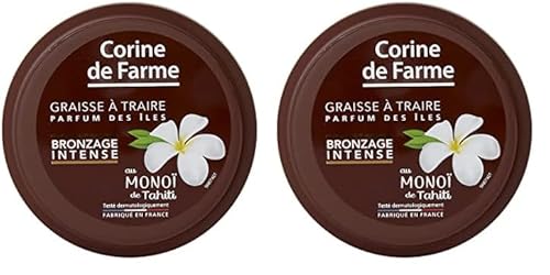 Corine de Farme - Acelerador del Bronceado Intenso - Aceite Bronceador - Tez Morena sin Autobronceador - con Monoi de Tahiti - Fabricación Francesa - 150 ml (Paquete de 2)