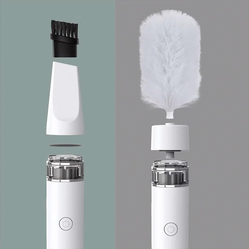 Spolverino Elettrico 3 In 1 Ricaricabile - Aspirapolvere Per Auto, Casa E Ufficio Con Spazzola - Foto 9