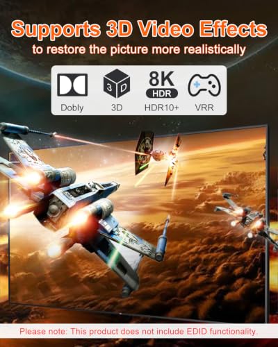 Image of HDMI Switch 5 in 1 Out with Remote Support 8K@60Hz 4K@240Hz /144Hz /120Hz