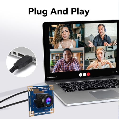 Module de caméra USB 2 MP Magnolia 1080p avec objectif grand angle 2.1mm