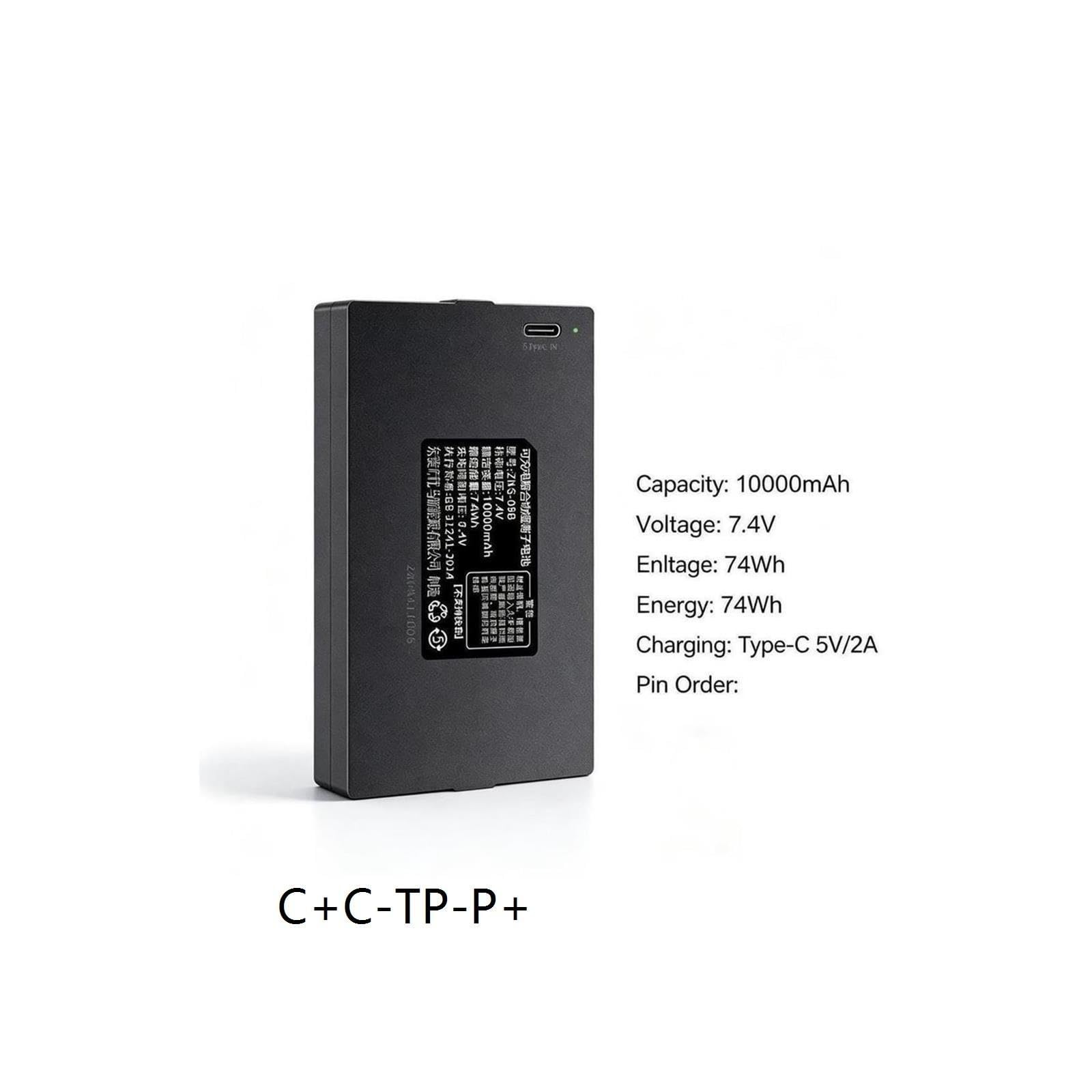 Batteria for blocco impronte digitali da 10000 mAh, for C+C-TP-P+