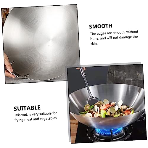 Wok doble mango acero inoxidable Luxshiny 1.7 lb miniatura 3