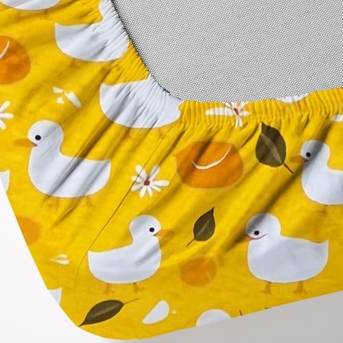 Image of Weave & Decor Kids Fitted bedsheets Single Bed 36x78x6 inch with Pillow Cover 20x30 inch, Breathable Soft Fabric, for Single Mattress