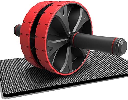 Rueda de rodillo Ab mejorada 2024, rodillo de abdominales resistente con 4 ruedas y codos, potente rueda abdominal de rebote automático con