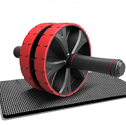 2024 Upgraded Ab Roller Wheel,Heavy Duty Ab Roller with 4 Wheels and Elbow Supports,Powerful Automatic Rebound Abdominal Wheel with Timer Phone Holder Foam Handles,Silent Abs Roller for Core Workout