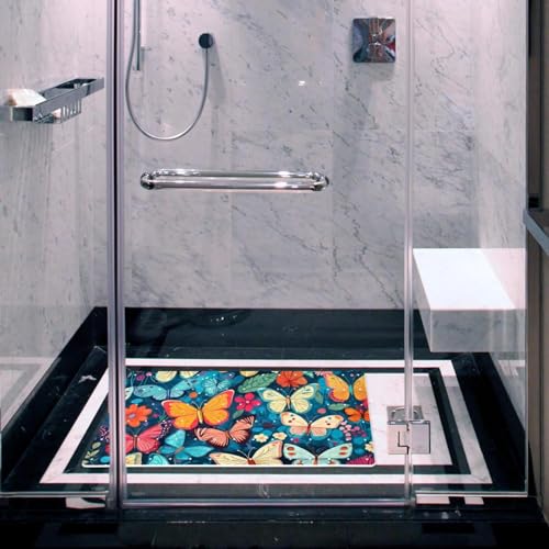 Tapis de bain antidérapant séchage rapide extra long à ventouses