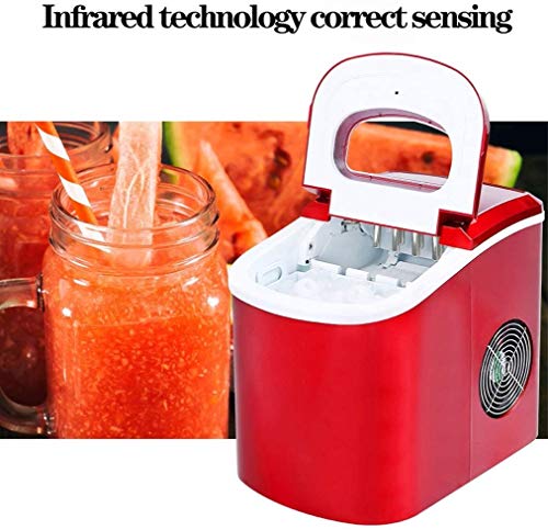 MHGD Eiswürfelbereiter, Kommerzieller Kleiner Auto-Schlafsaal, 15 kg Mini-Retro-Eiswürfelbereiter, 6 Minuten… – Bild 8
