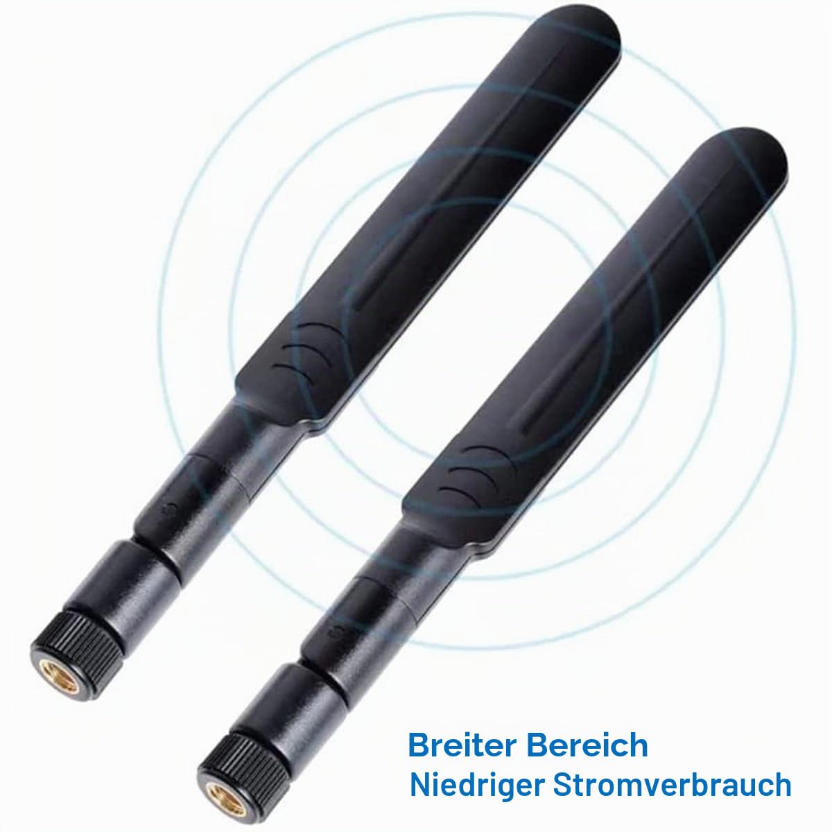 Futheda 2 Stuks Wifi 6E Antenne – Dual Band 2,4 GHz En 5,8 GHz – 15 DBi MIMO Omnidirectioneel Met RP-SMA Mannelijke Connector