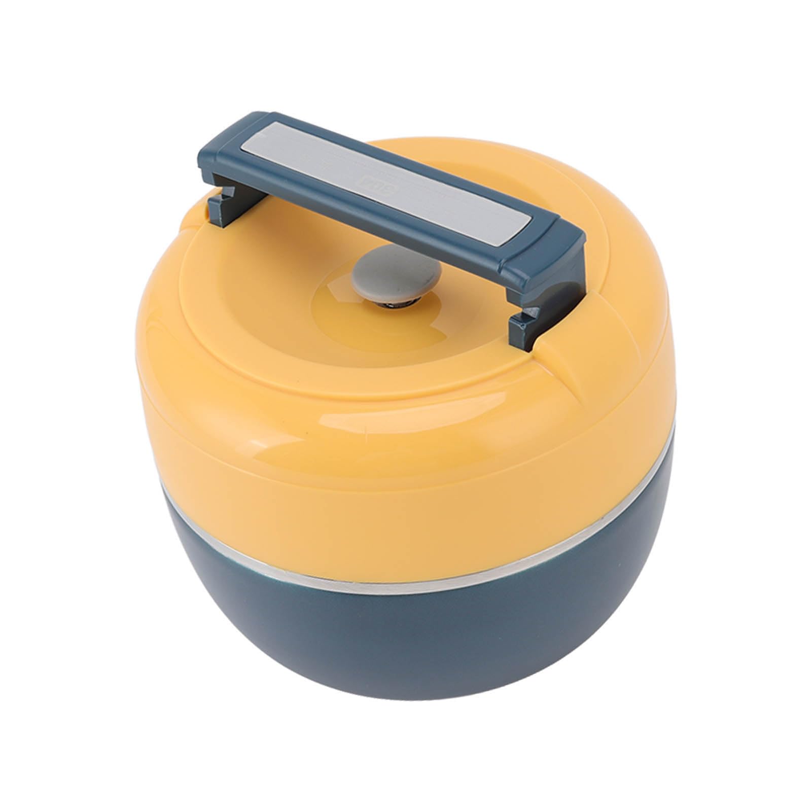 Scatola da pranzo Lunch box termico in acciaio inossidabile, contenitori isolati a 2 strati, barattolo for alimenti sottovuoto, lunch box blu pavone