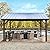 U-MAX 14' x 12' Hard-Top Gazebo, Wood Gazebo, Arlington Polycarbonate Pyramid Hip Roof for Garden, Backyard, Black-Brown Roof and Natural Wood Frame, Coffee