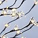Lightshare Cherry Blossom Tree 5FT 128 LED Lighted Tree for Decoration Inside and Outside, Home Patio Wedding Festival Christmas Decor, Warm White