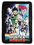 Bioworld Hunter X Hunter Anime Poster Soft Plush Fleece Throw Blanket 45' x 60'