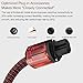 Audiocrast HPC01 HiFi Power Cable, 3.3ft, 125V 15A, Hi-End Amplifier Power Cord Braided Sleeve Audiophile AC Power Cable with US Plug+IEC Connector
