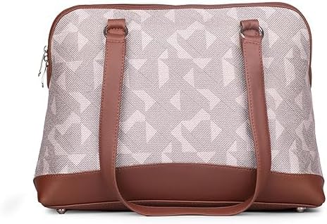 Women’s Jute & Vegan Leather Tote Bag – Handcrafted Work Shoulder Bag with Double Handles, Spacious Carry-All for Office, Daily Use & Travel