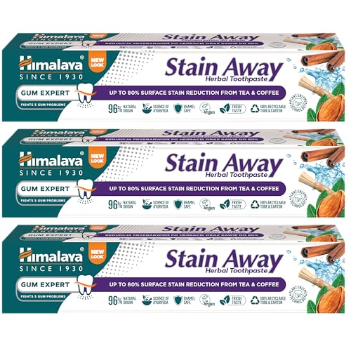 Himalaya Herbals Enamel Friendly Stain-Away Toothpaste | Protects Enamel, Removes Tea,coffee stains...