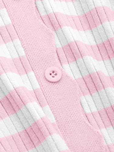 Image of Womens Cropped Cardigan Knit Shrugs for Dresses Tops V Neck Button Down Cardigans Sweaters