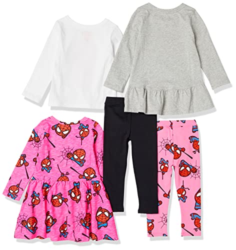 Amazon Essentials Disney | Marvel | Star Wars | Frozen | Princess Girls and Toddlers' Mix-and-Match Outfit Sets, Multipacks2