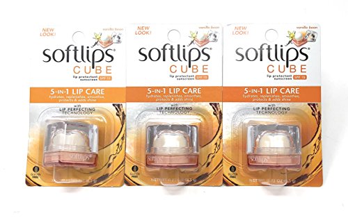 Softlips Cube - Vanilla Bean (Pack of 3)