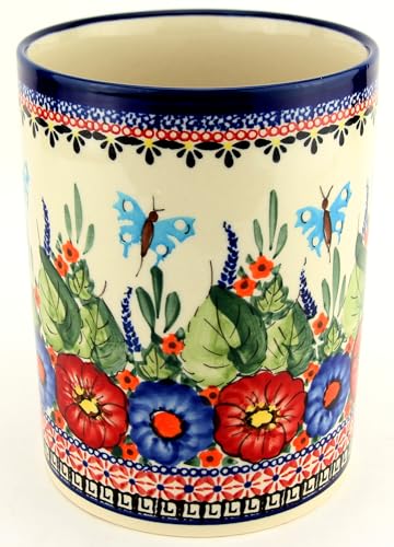 Polish Pottery Kitchen Utensil Holder for Countertop 7
