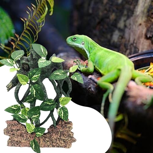 Décoration d'aquarium de serpent branche d'arbre à ventouse pour lézard et terrarium - 7