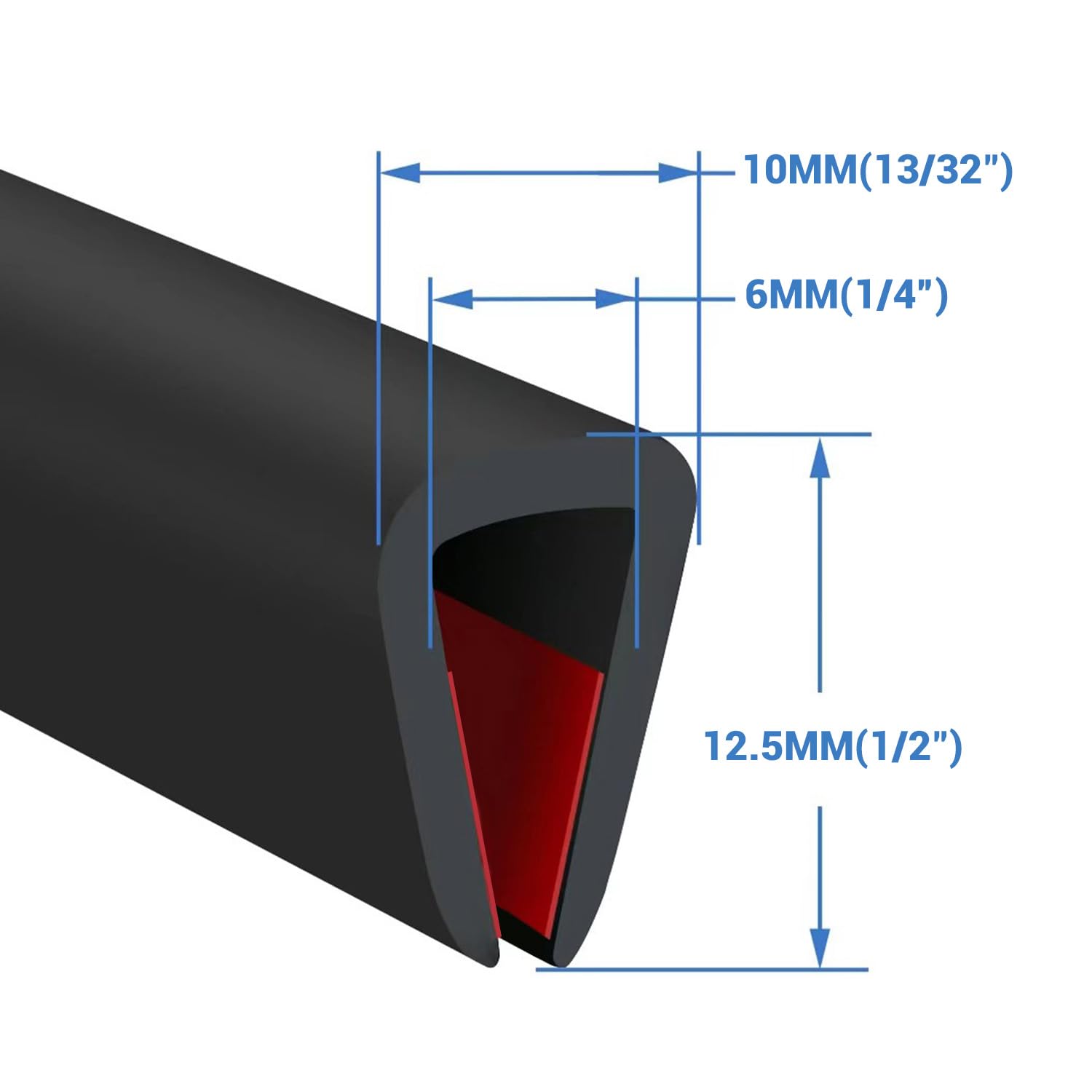 Snapklik.com : Rubber Edge Trim, Self-Adhesive Rubber Edge Protector ...
