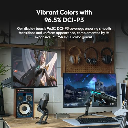 Image of Pixio PX278 Wave 27 inch 180Hz Refresh Rate Quad HD 1440p Resolution Fast IPS Panel 1ms GTG Response Time Built-in Speakers Gaming Monitor with AMD FreeSync