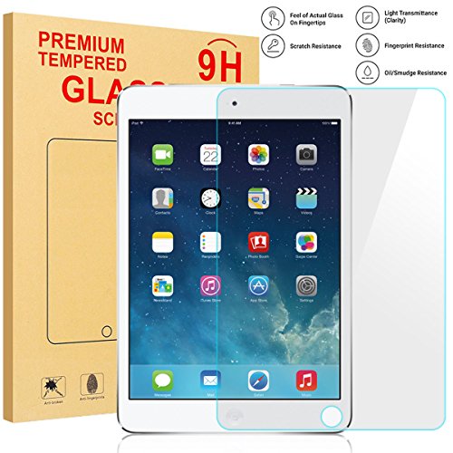 AVAWO Tempered Glass Screen Protector for New iPad 9.7 2018 / iPad 9.7 2017 / iPad Air 2 / iPad Air Glass Screen Protector/Apple Pencil Compatible / 2.5D Round Edge/Scratch Resistant