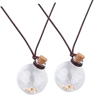 ibasenice 2 Peças Mini Garrafas De Vidro Acessório De Decoração De Carro Pingente De Fragrância De Carro Acessório De Perfume Acessório De Carro Acessórios De Carro Para Pendurar Decoração