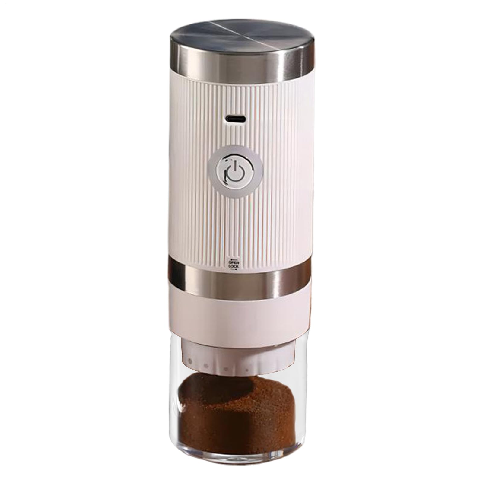 Molinillo de café - molinillo de café con muelas cónicas | Molinillo de nueces inalámbrico con carga USB - Molinillo cónico recargable, molinillo de café eléctrico portátil para viajes, campa