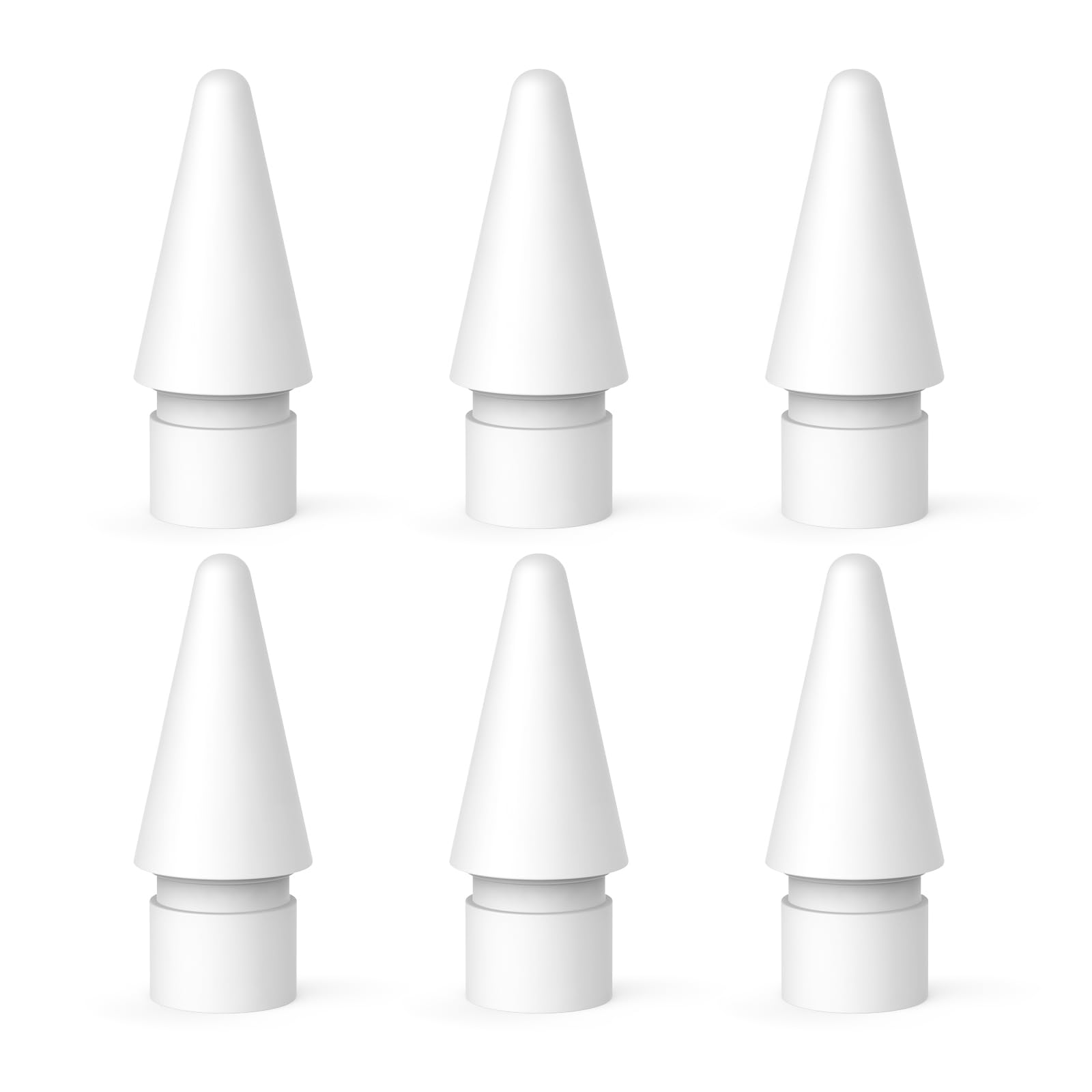 Punta per Apple Pencil, 6Pezzi Punte Tips Apple Pencil 2a /1a Gen e Apple Pencil PRO/USB C, Precisione Elevata Punte Tips Ricambio Accessori per Apple Pencil iPad iPencil