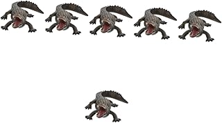 BESPORTBLE 6 Peças Modelo De Crocodilo Simulado Brinquedos Infantis Brinquedos Infantis Reptilianos Decoração De Crocodilo De Mesa Figura De Crocodilo Estátua Crocodilo Falso Modelo Animal