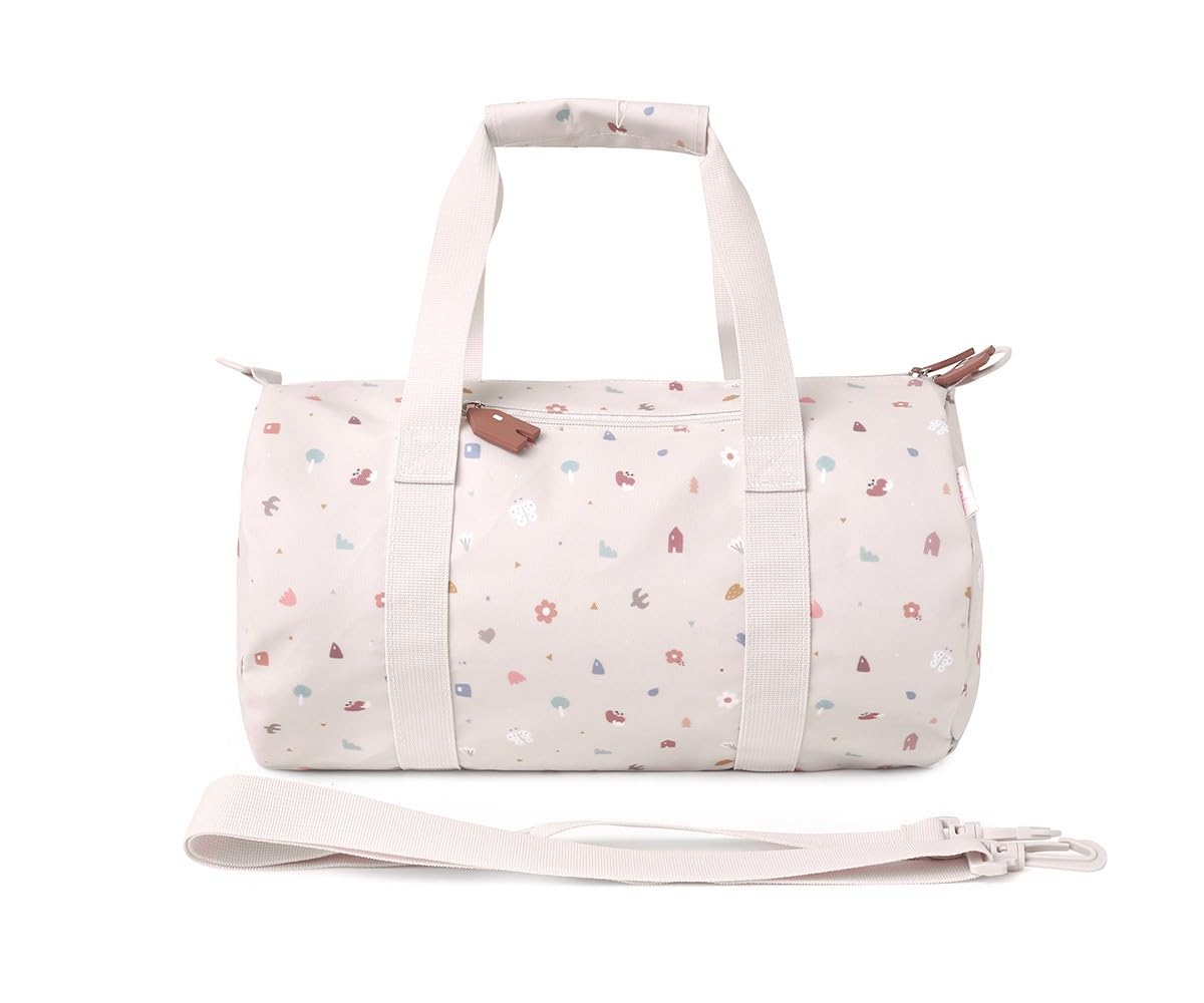 Tutete Borsa Sport Bambini | Borsetta a Tracolla Regolabile con Tasca con Zip | Leggera, Resistente e Lavabile | Ideale Scuola, Attività e Tempo Libero | Geometric Nature