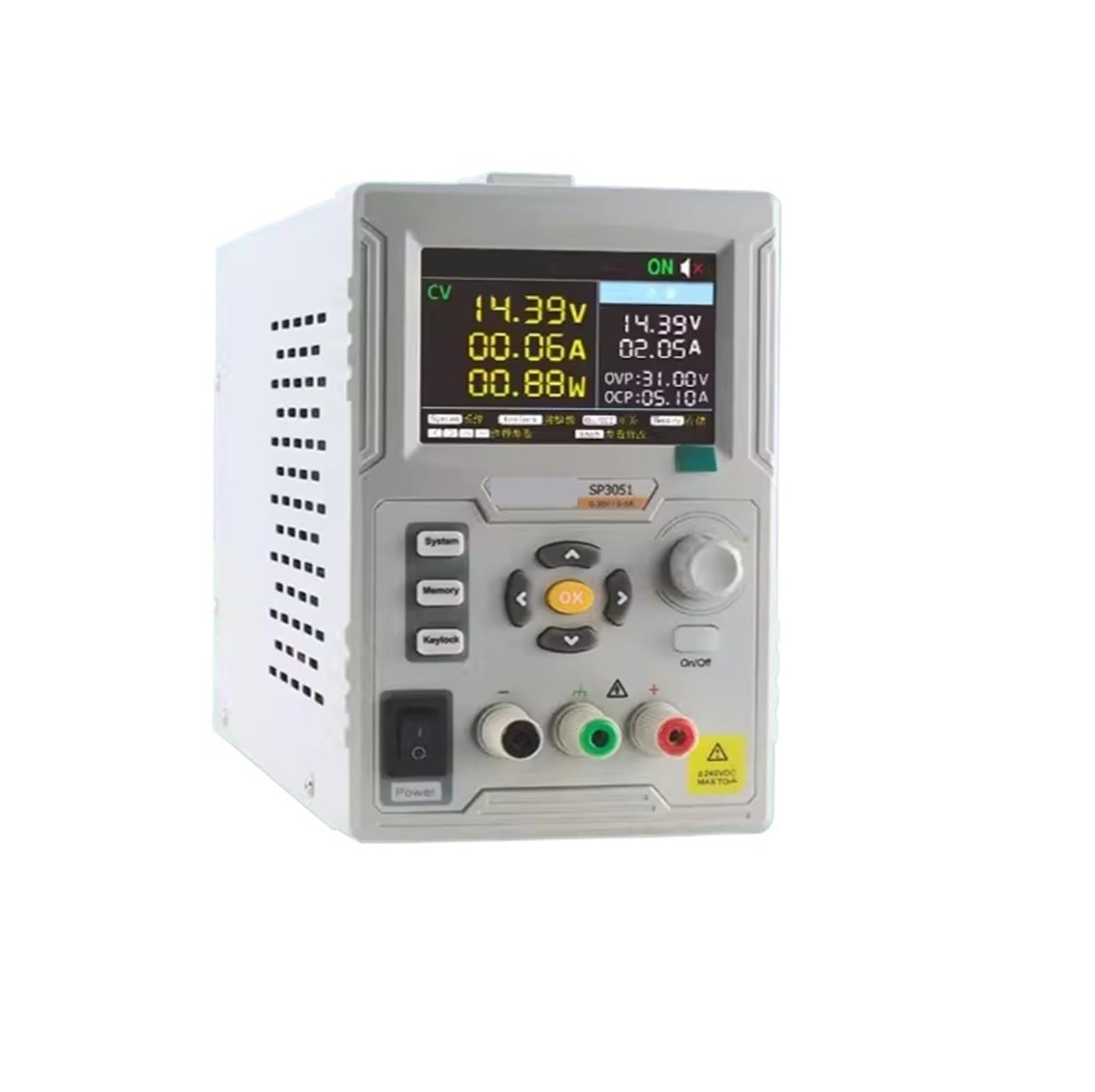Fuente de alimentación estabilizada CC programable con Pantalla Digital SP3051 30V 5A 150W