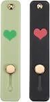 MECCANIXITY 2 Pcs Phone Loop Finger Holder Silicone Phone Strap Grip Holder Cell Phone Grip Stand for Most Smartphones Purple,Dark Blue