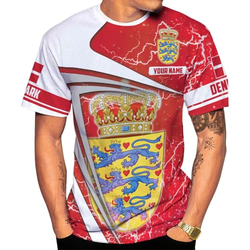 Maillot de football danois pour la plage et le running, t-shirt de sport classique d'été