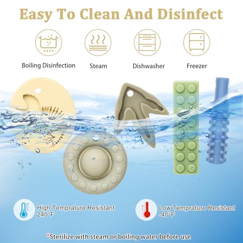 Image of MISSLILI Sensory Chew Necklaces for Kids Aggressive Chewers | Silicone Chewelry for Autism, ADHD, Oral Motor Therapy & Baby Teething (BPA-Free, Textured Surface)