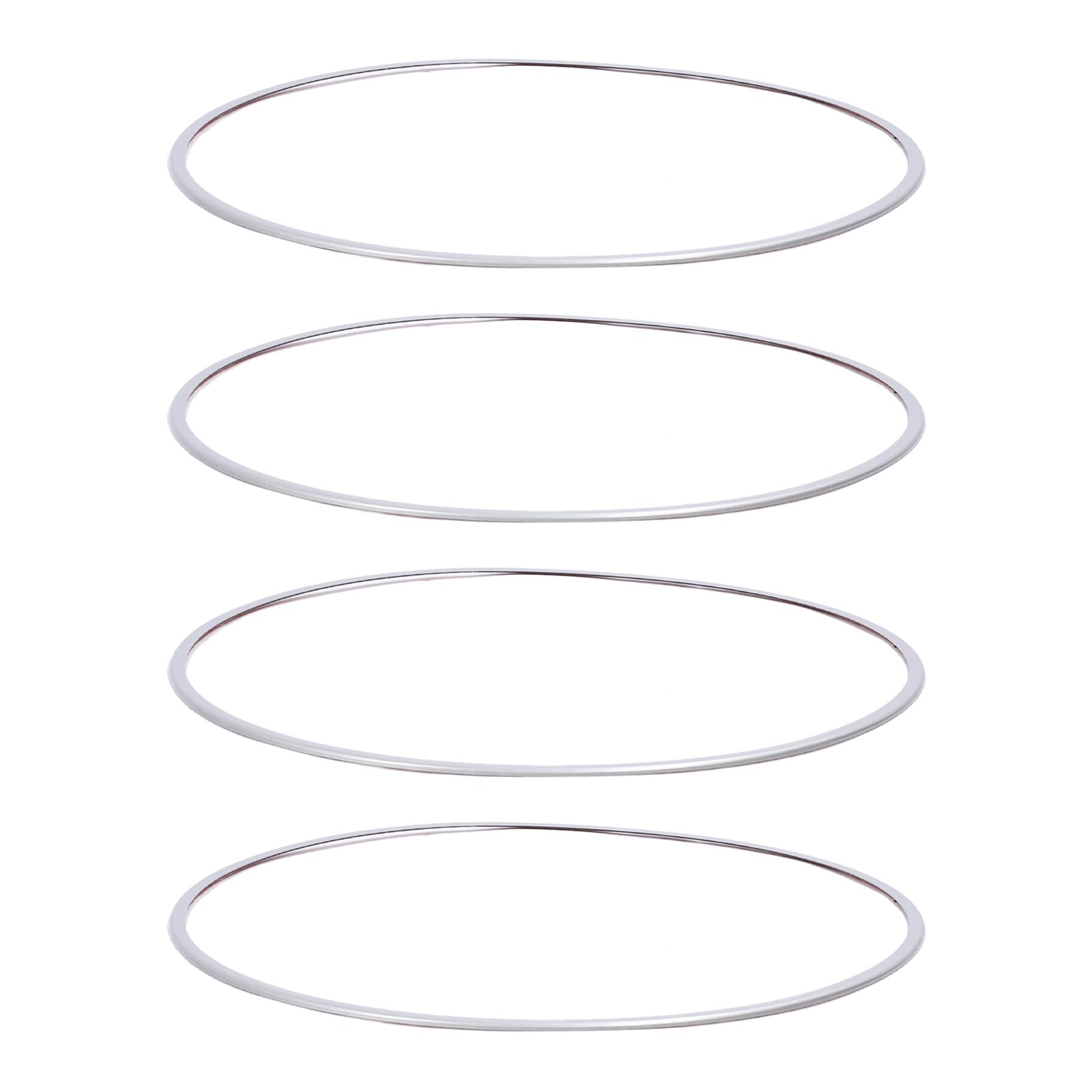 Zerodis Protecteur de Jante de Roue en Alliage d'aluminium, Argent, 21 Pouces, Lot de 4, Protection d'installation Facile pour Jantes de Voiture, Longue Durée