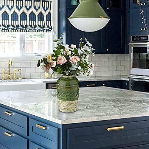 23 cm bloemenvazen keramiek decoratieve vazen, moderne vazen decoratie, vazen set vintage keramische bloemenvaas, decoratieve desktopversiering voor keuken, woonkamer, slaapkamer, kantoor - Afbeelding 7