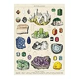 Cavallini Decorative Wrap Poster, Mineralogie, 20 x 28 inch Italian Archival Paper (WRAP/MIN)